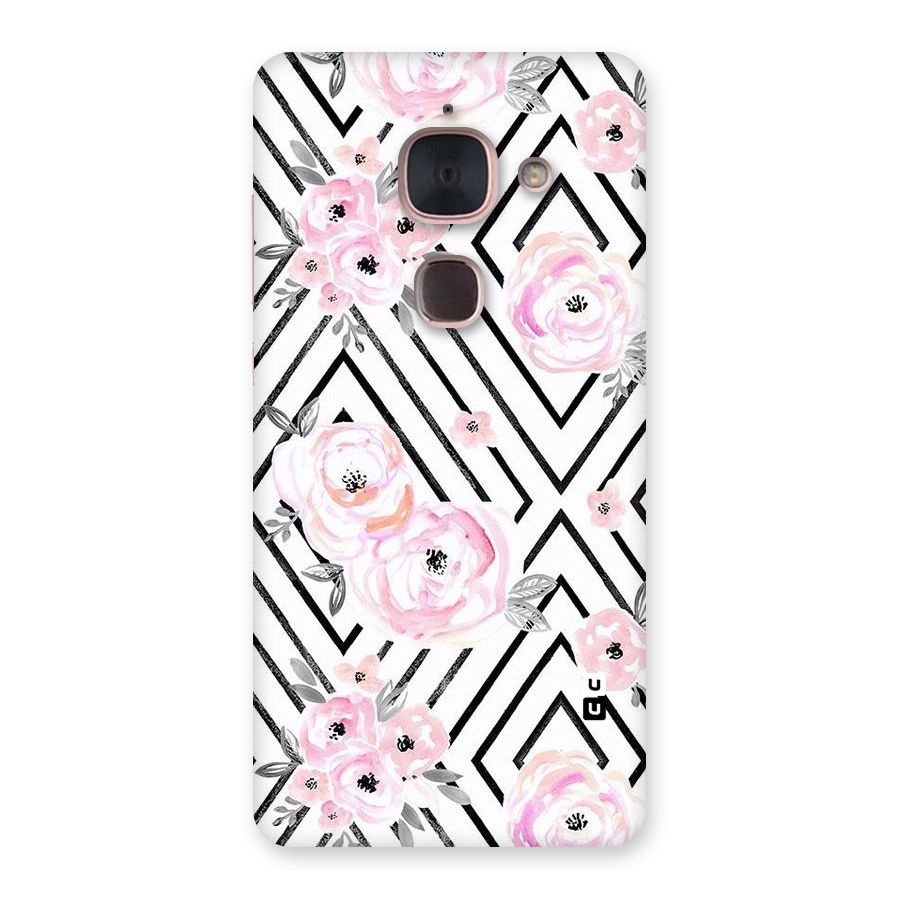 Light Pastel Flowers Design Back Case for Le Max 2