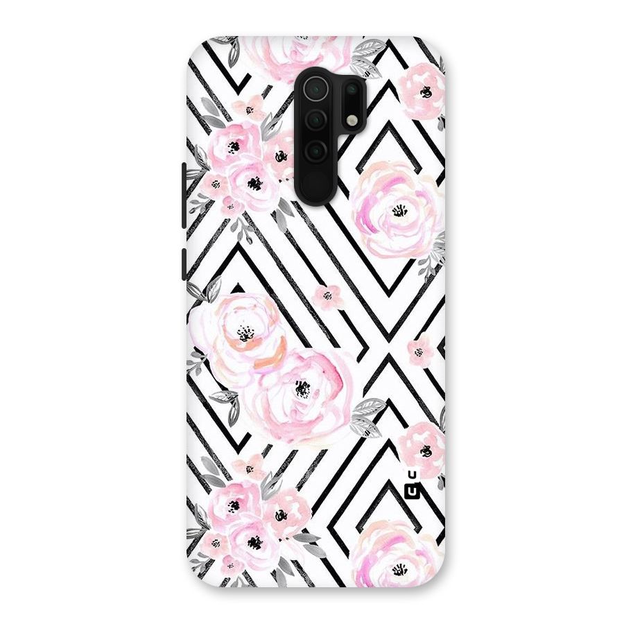 Light Pastel Flowers Design Back Case for Poco M2