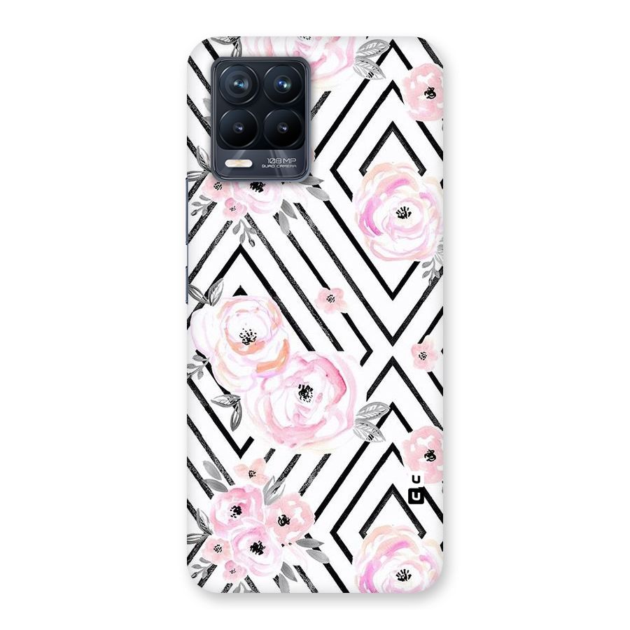 Light Pastel Flowers Design Back Case for Realme 8 Pro