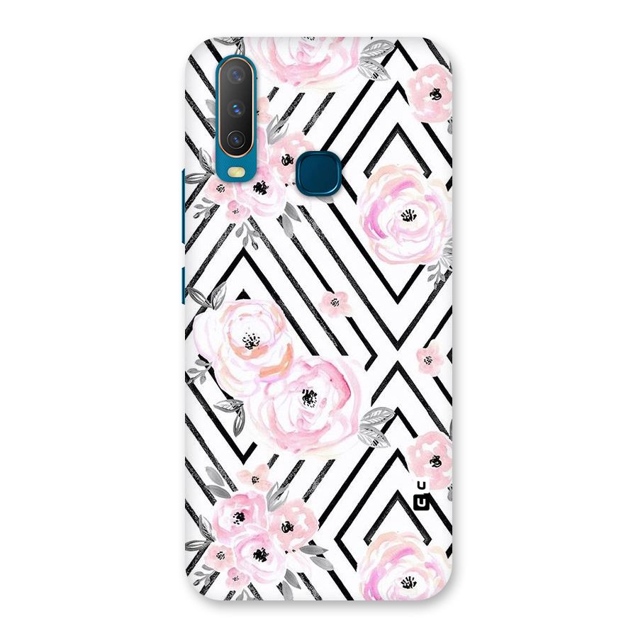 Light Pastel Flowers Design Back Case for Vivo U10