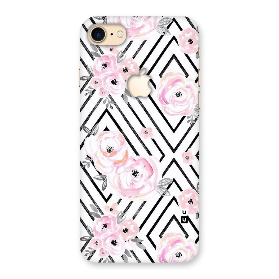 Light Pastel Flowers Design Back Case for iPhone 7 Apple Cut