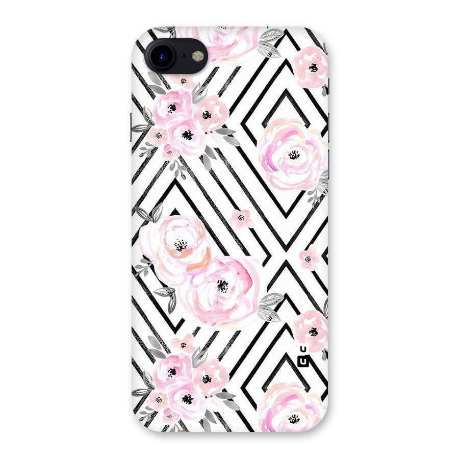 Light Pastel Flowers Design Back Case for iPhone SE 2020