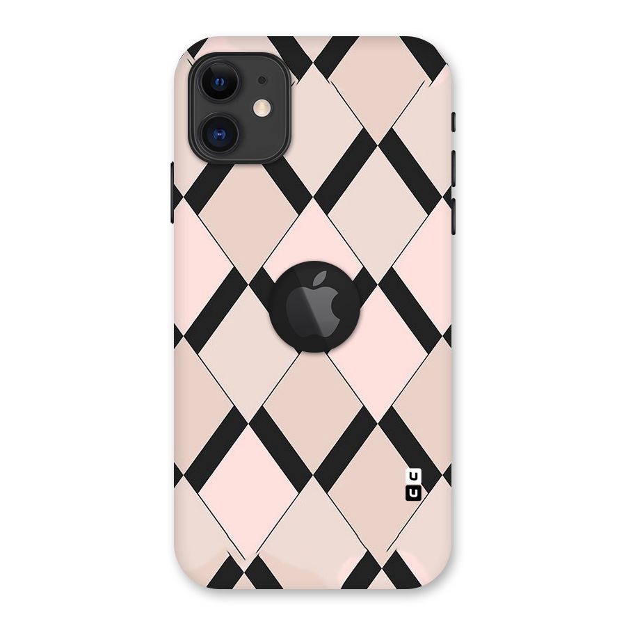 Light Pink Back Case for iPhone 11 Logo Cut