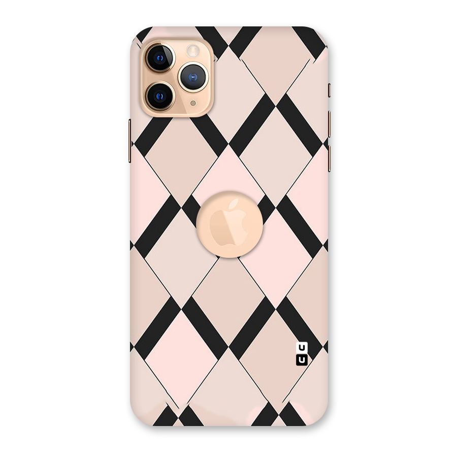Light Pink Back Case for iPhone 11 Pro Max Logo Cut