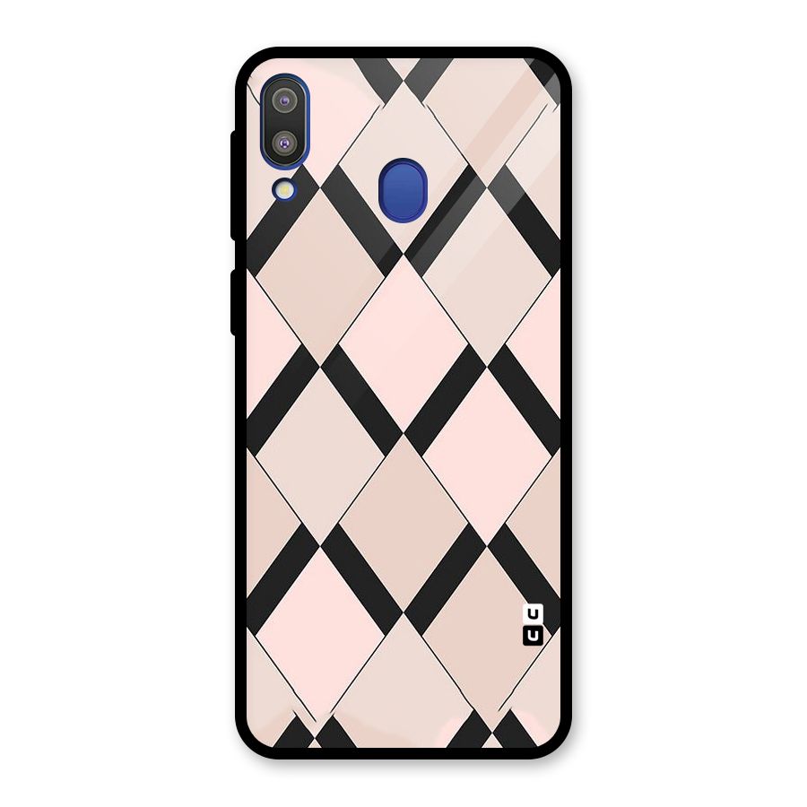 Light Pink Glass Back Case for Galaxy M20