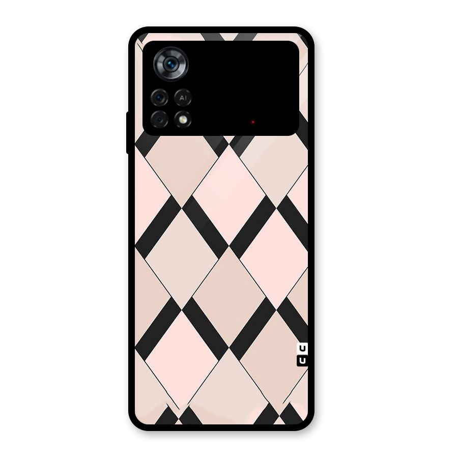 Light Pink Glass Back Case for Poco X4 Pro 5G