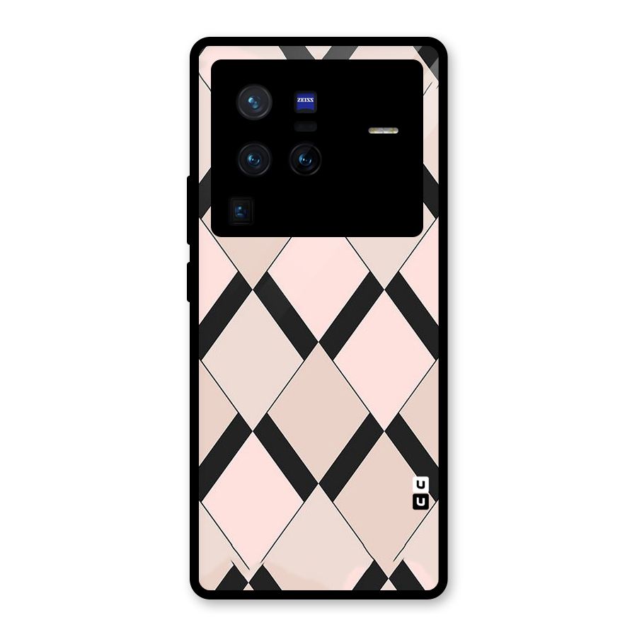 Light Pink Glass Back Case for Vivo X80 Pro