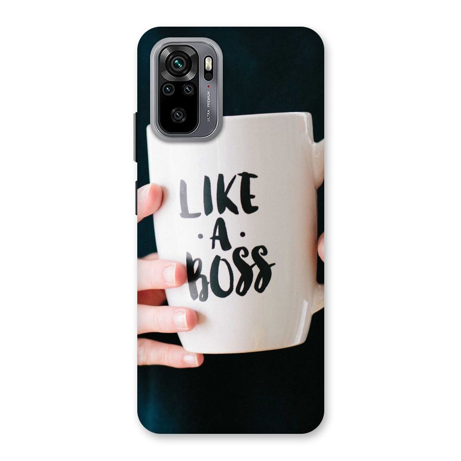 Like a Boss Back Case for Redmi Note 10