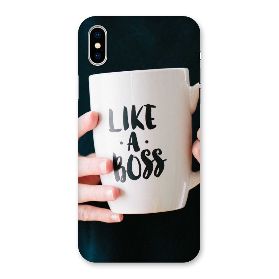 Like a Boss Back Case for iPhone XS