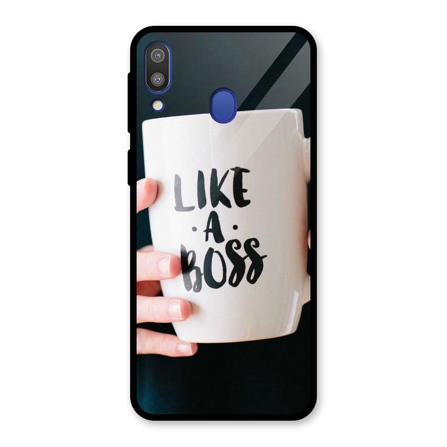 Like a Boss Glass Back Case for Galaxy M20