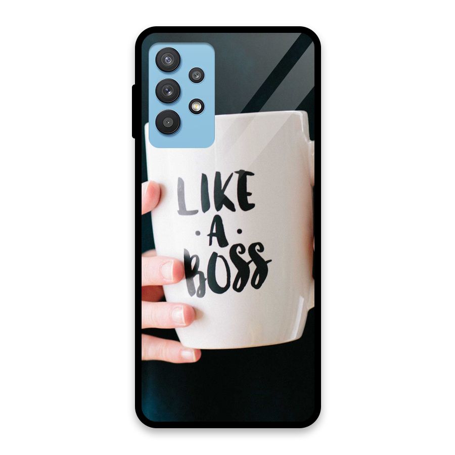 Like a Boss Glass Back Case for Galaxy M32 5G