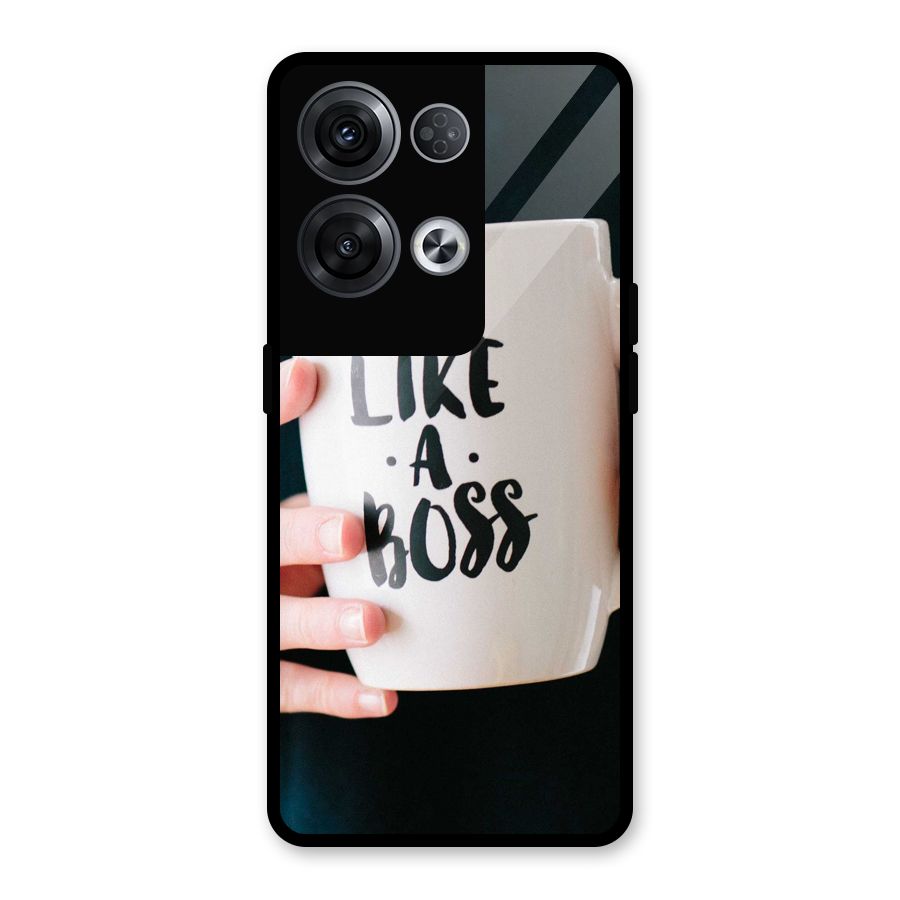 Like a Boss Glass Back Case for Oppo Reno8 Pro 5G