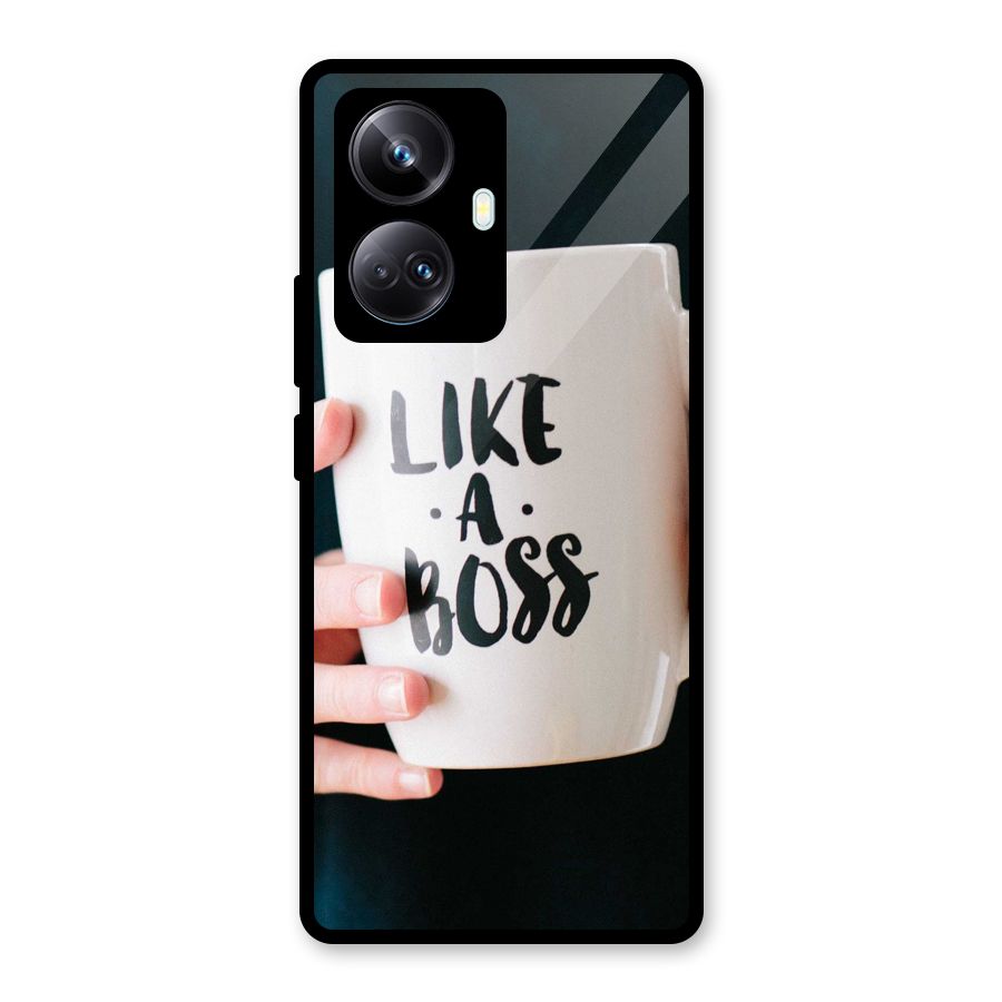 Like a Boss Glass Back Case for Realme 10 Pro Plus