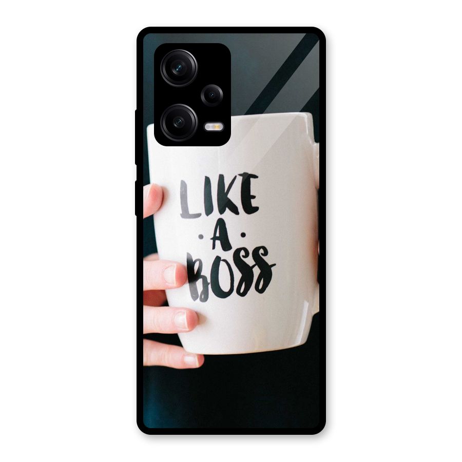 Like a Boss Glass Back Case for Redmi Note 12 Pro