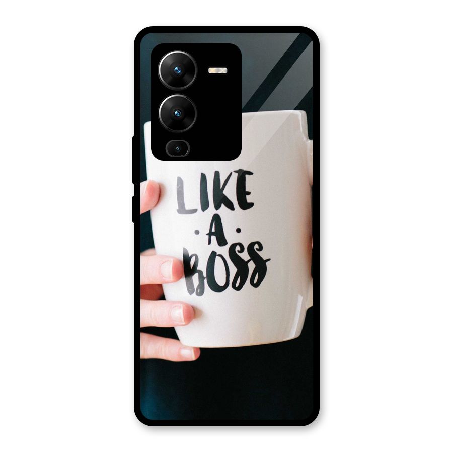 Like a Boss Glass Back Case for Vivo V25 Pro