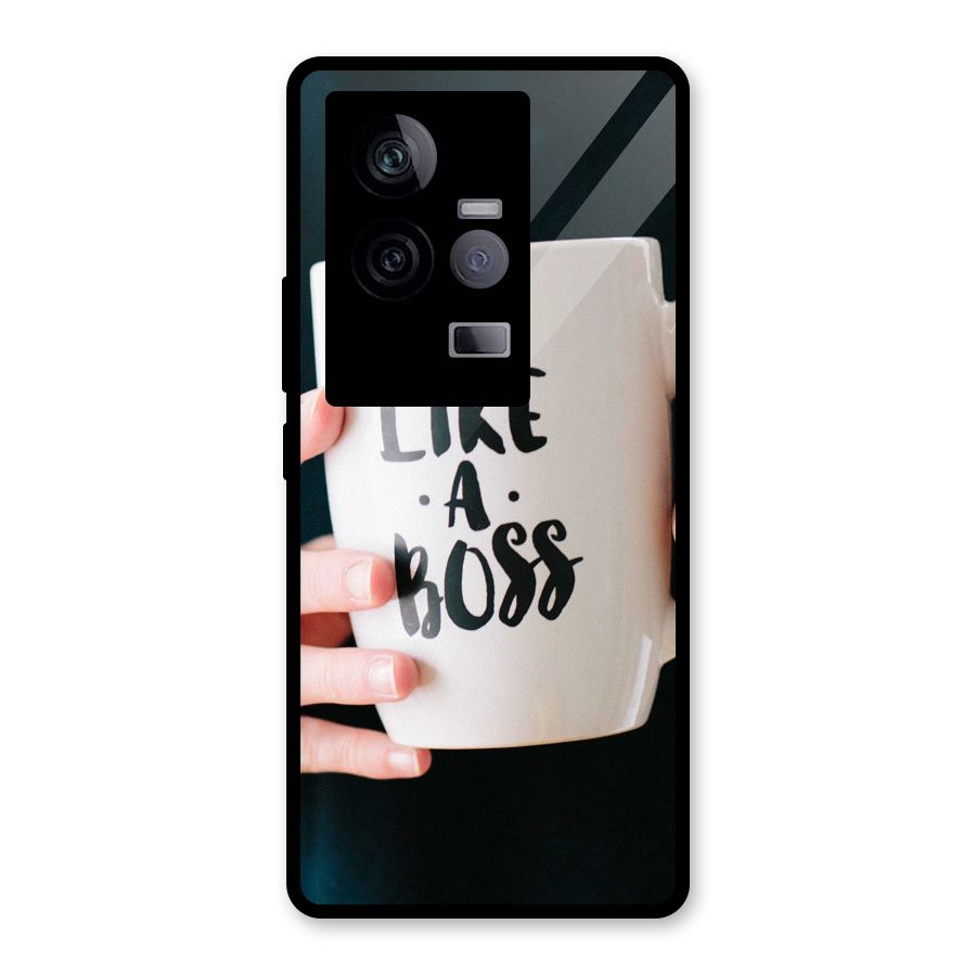 Like a Boss Glass Back Case for Vivo iQOO 11 5G