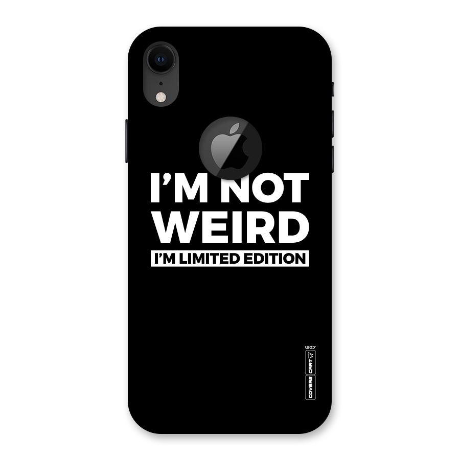 Limited Edition Back Case for iPhone XR Logo Cut