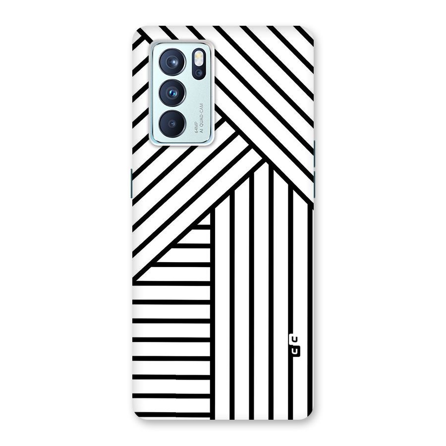 Lines Pattern Stripes Back Case for Oppo Reno6 Pro 5G