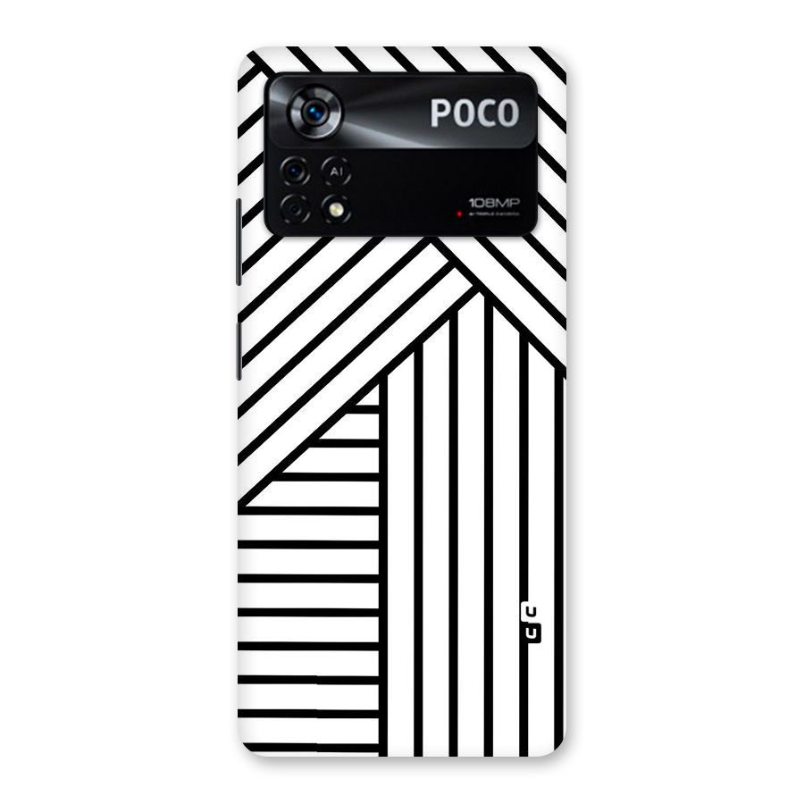 Lines Pattern Stripes Back Case for Poco X4 Pro 5G
