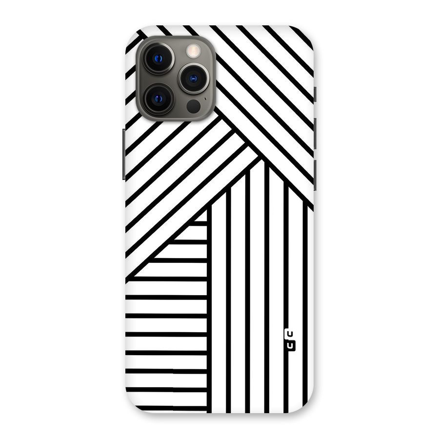 Lines Pattern Stripes Back Case for iPhone 12 Pro Max