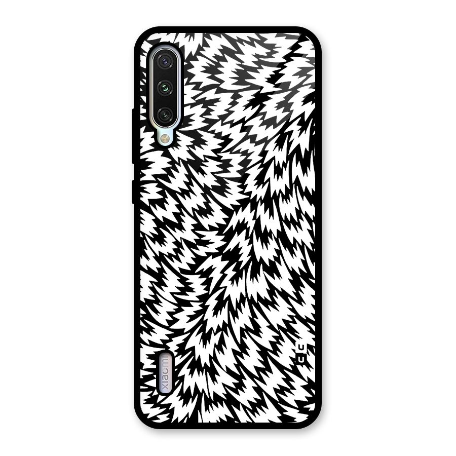 Lion Abstract Art Pattern Glass Back Case for Mi A3
