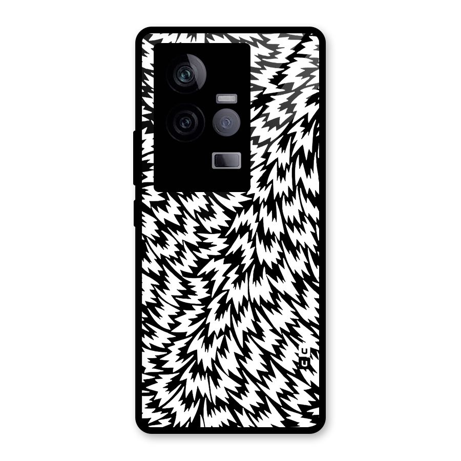 Lion Abstract Art Pattern Glass Back Case for Vivo iQOO 11 5G