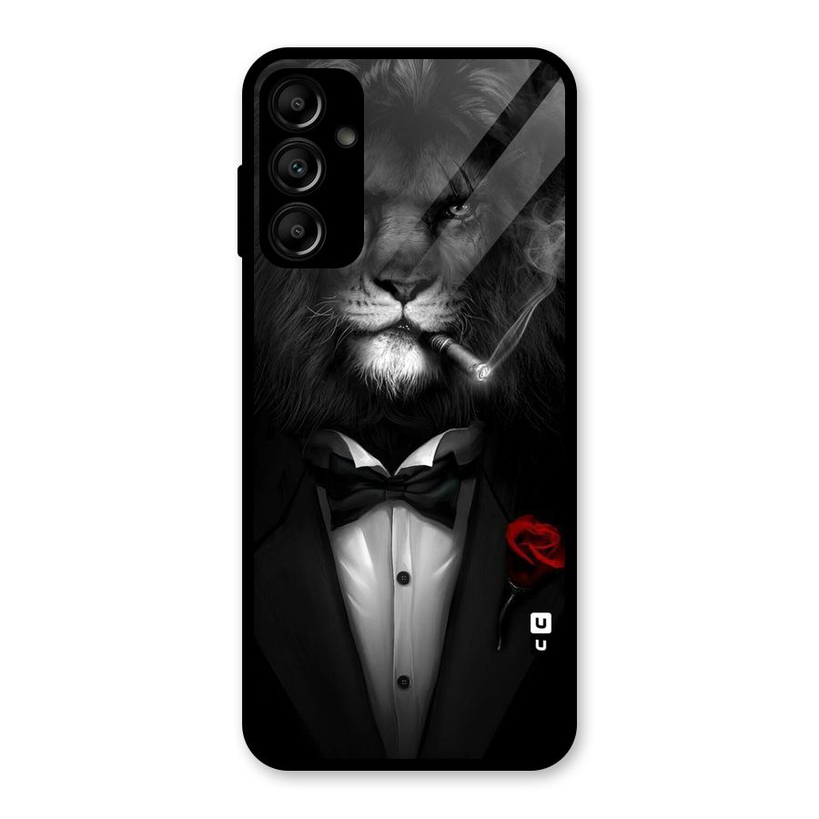 Lion Class Glass Back Case for Galaxy A14 5G