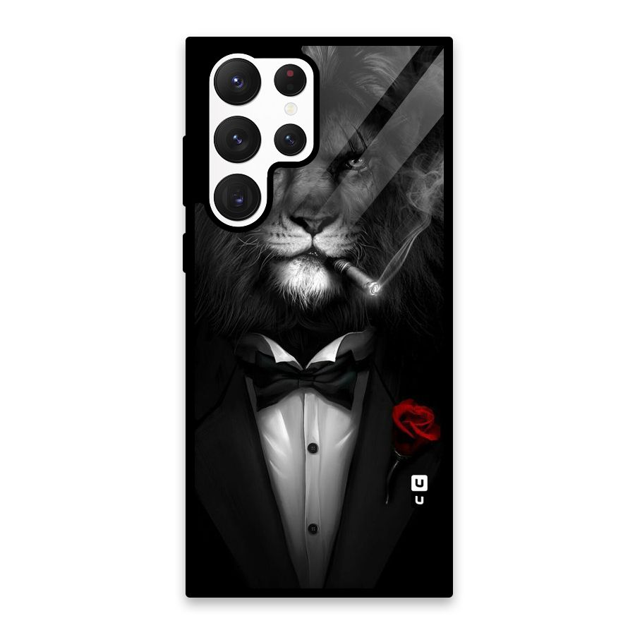 Lion Class Glass Back Case for Galaxy S22 Ultra 5G