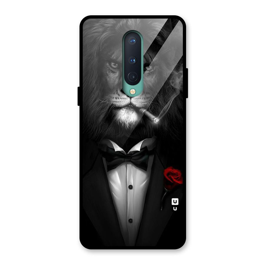 Lion Class Glass Back Case for OnePlus 8