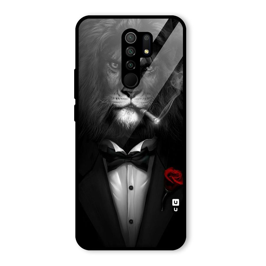 Lion Class Glass Back Case for Poco M2