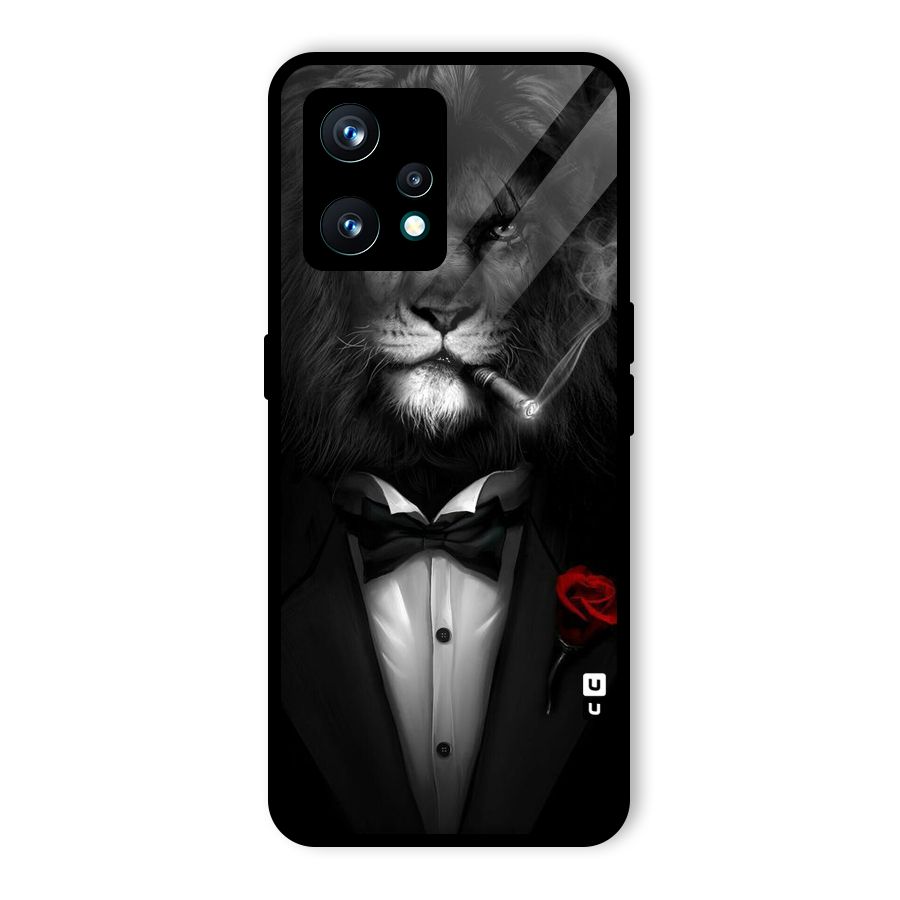 Lion Class Glass Back Case for Realme 9 Pro Plus 5G