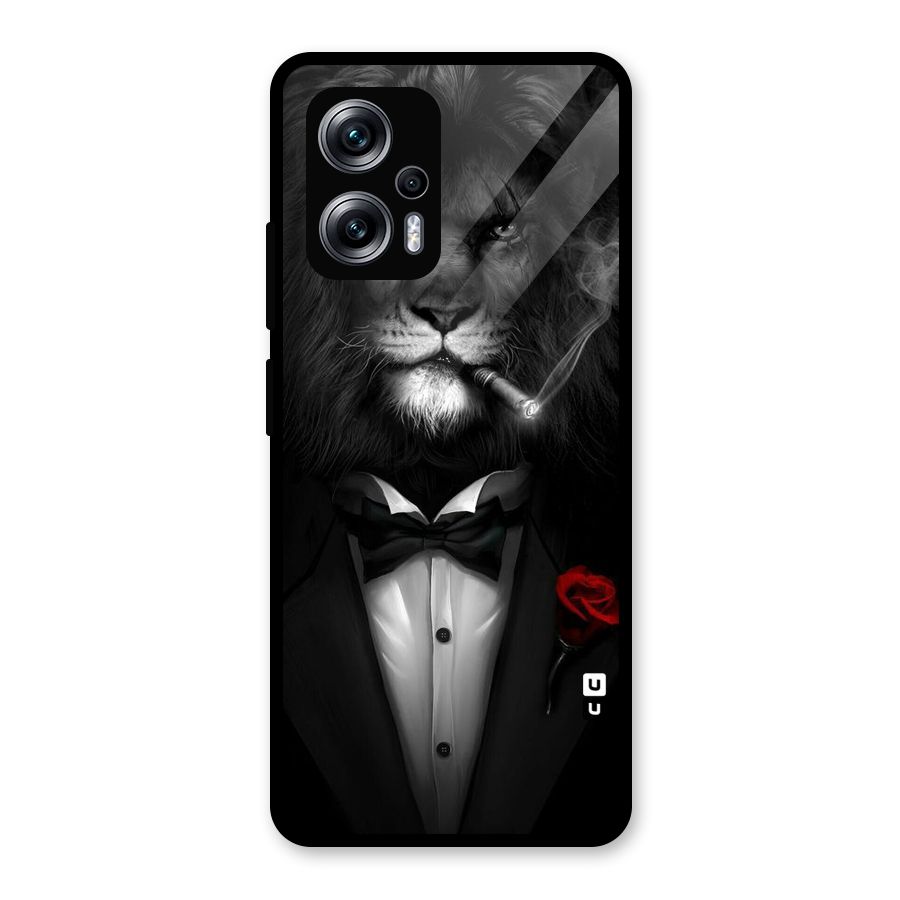 Lion Class Glass Back Case for Redmi K50i