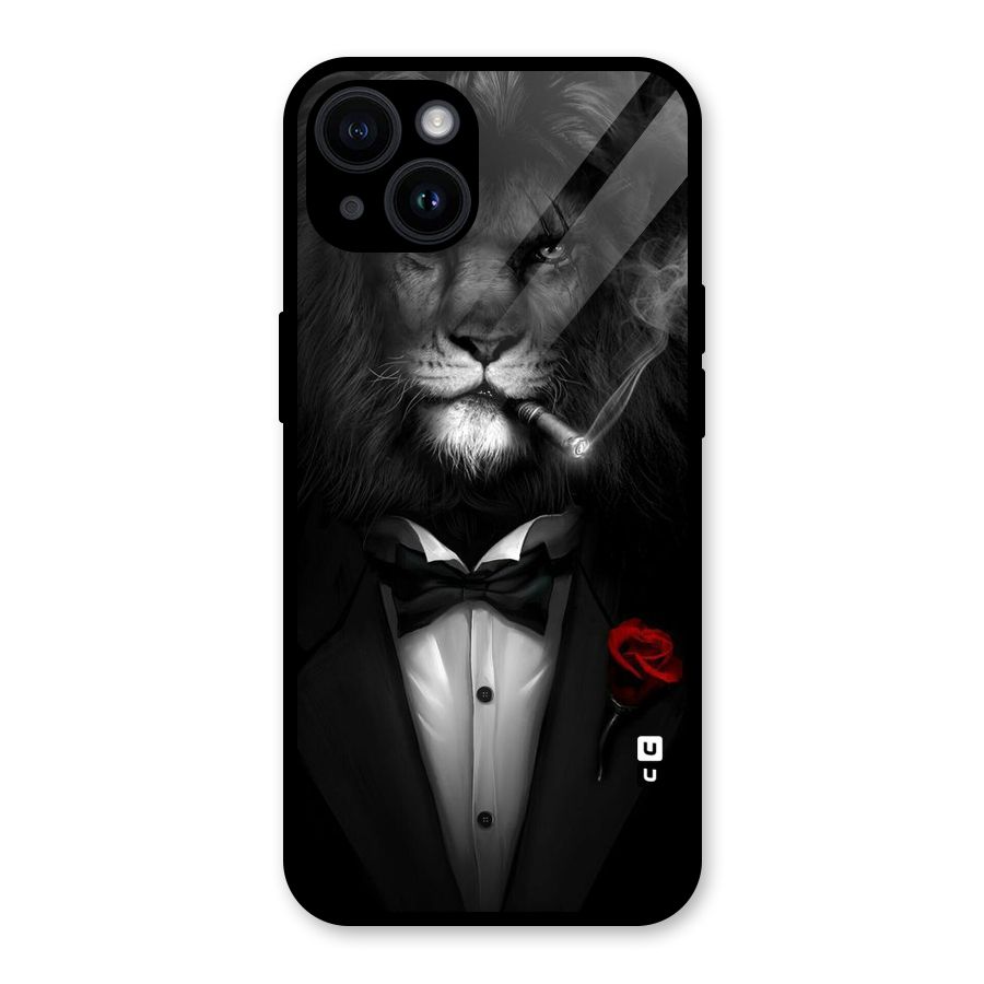 Lion Class Glass Back Case for iPhone 14