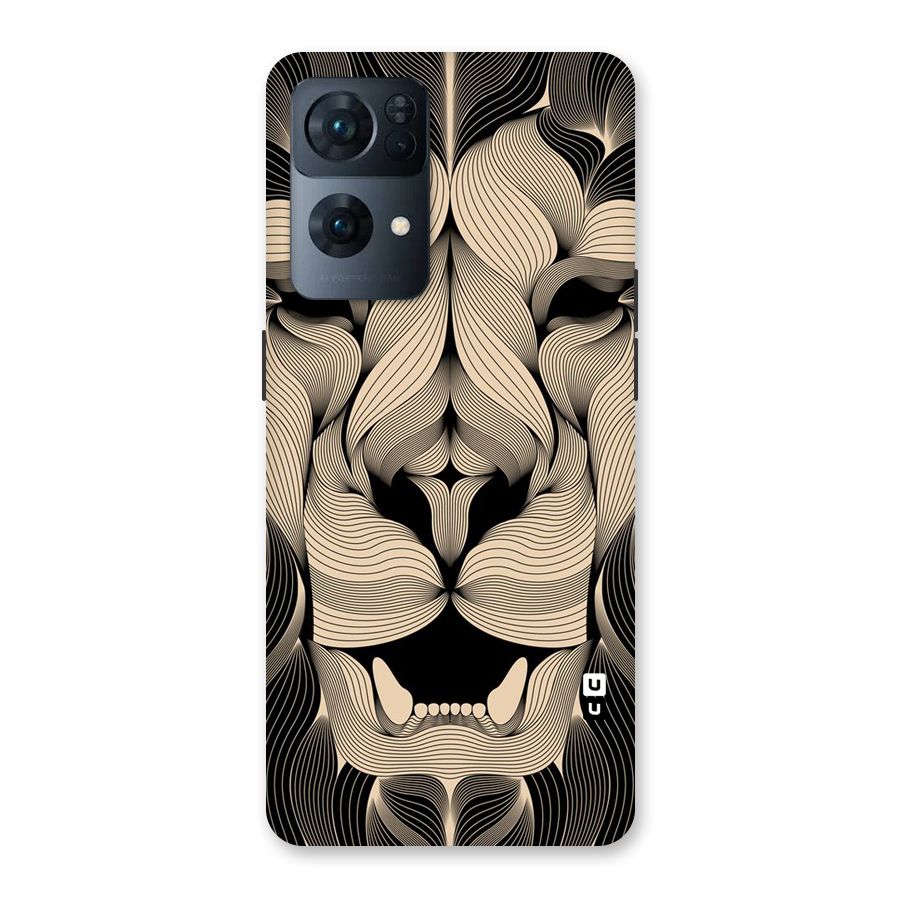 Lion Shape Design Back Case for Oppo Reno7 Pro 5G