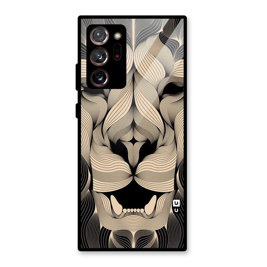 Lion Shape Design Glass Back Case for Galaxy Note 20 Ultra 5G