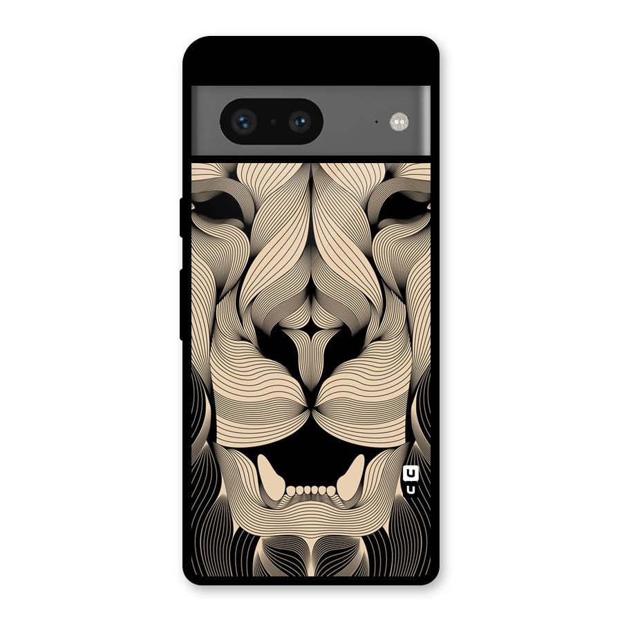 Lion Shape Design Glass Back Case for Google Pixel 7