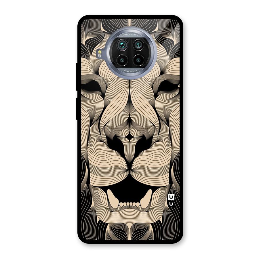 Lion Shape Design Glass Back Case for Mi 10i