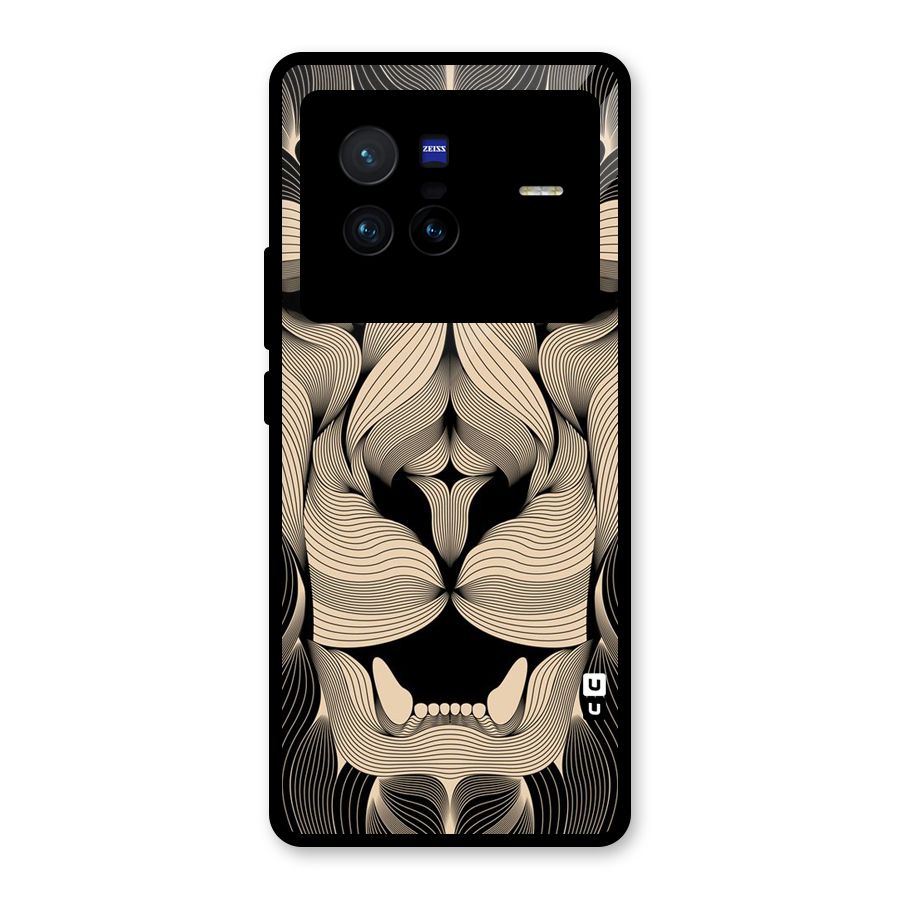 Lion Shape Design Glass Back Case for Vivo X80