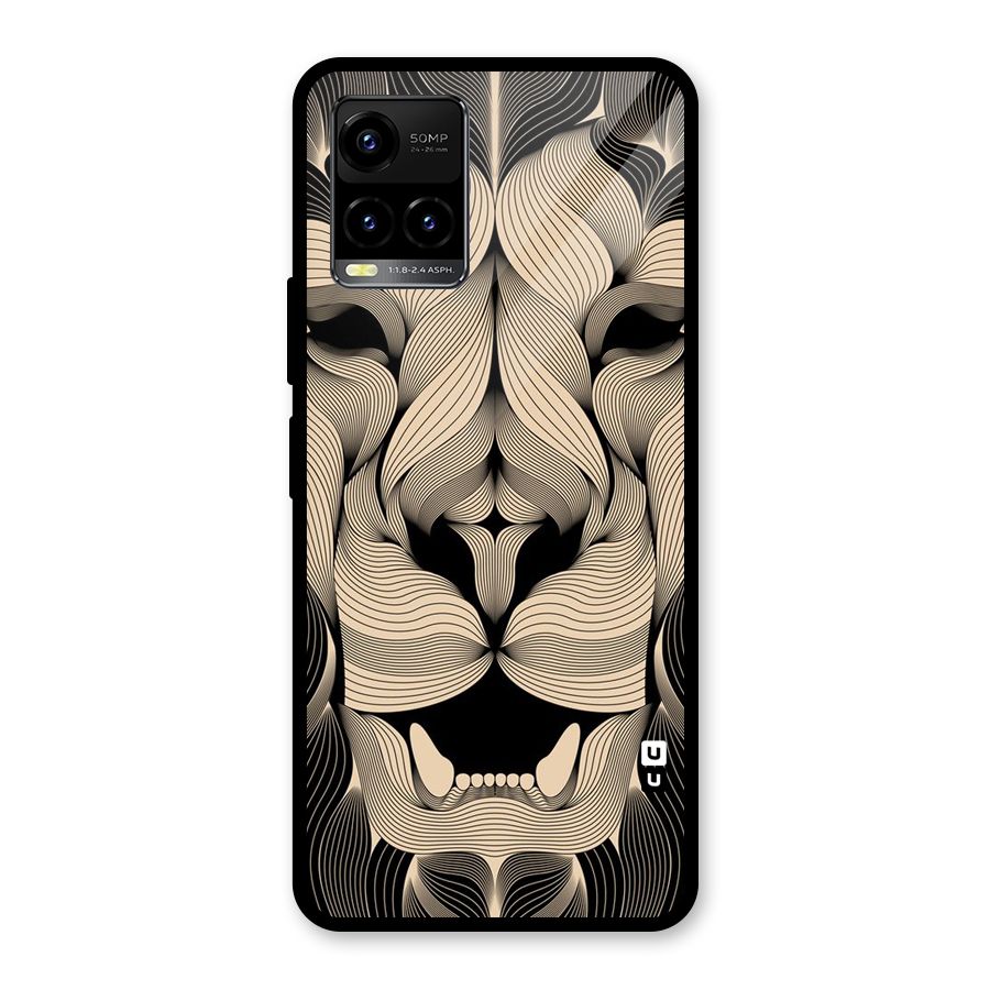 Lion Shape Design Glass Back Case for Vivo Y21A