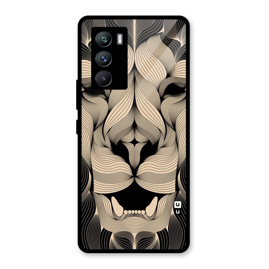 Lion Shape Design Glass Back Case for Vivo iQOO 9 SE