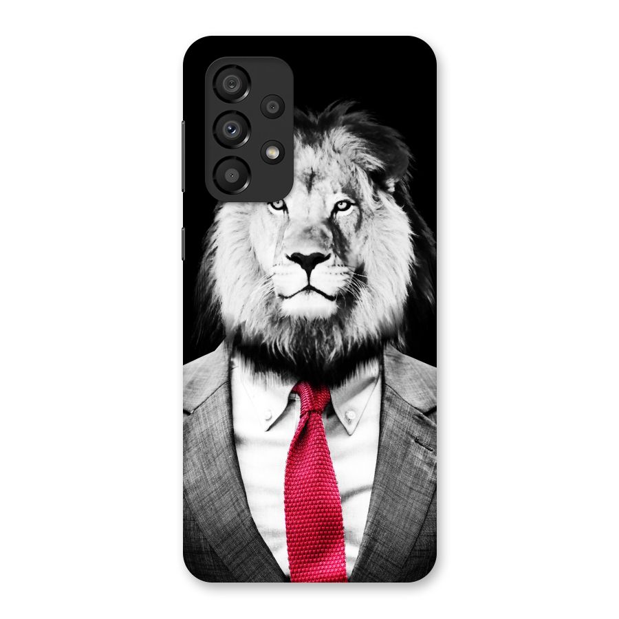 Lion with Red Tie Back Case for Galaxy A33 5G