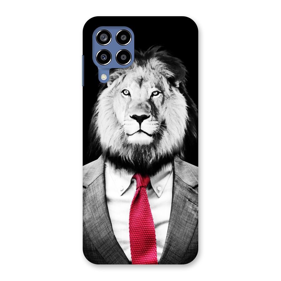 Lion with Red Tie Back Case for Galaxy M53 5G