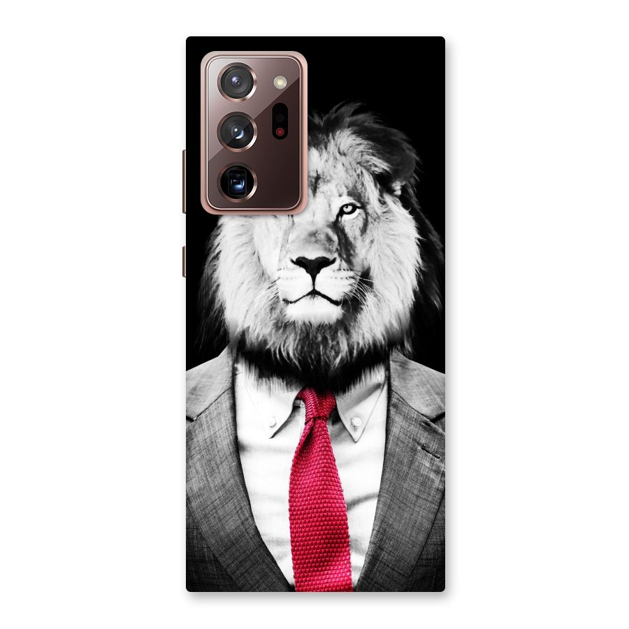 Lion with Red Tie Back Case for Galaxy Note 20 Ultra