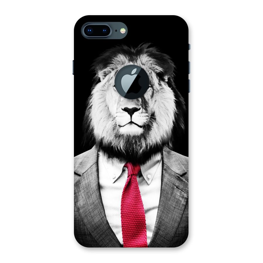 Lion with Red Tie Back Case for iPhone 7 Plus Logo Cut