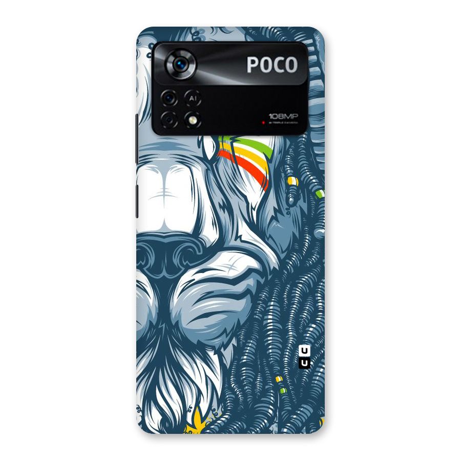 Lionic Face Back Case for Poco X4 Pro 5G