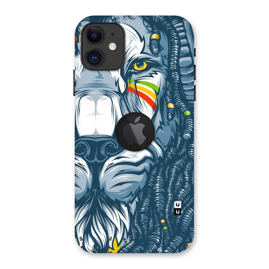Lionic Face Back Case for iPhone 11 Logo Cut