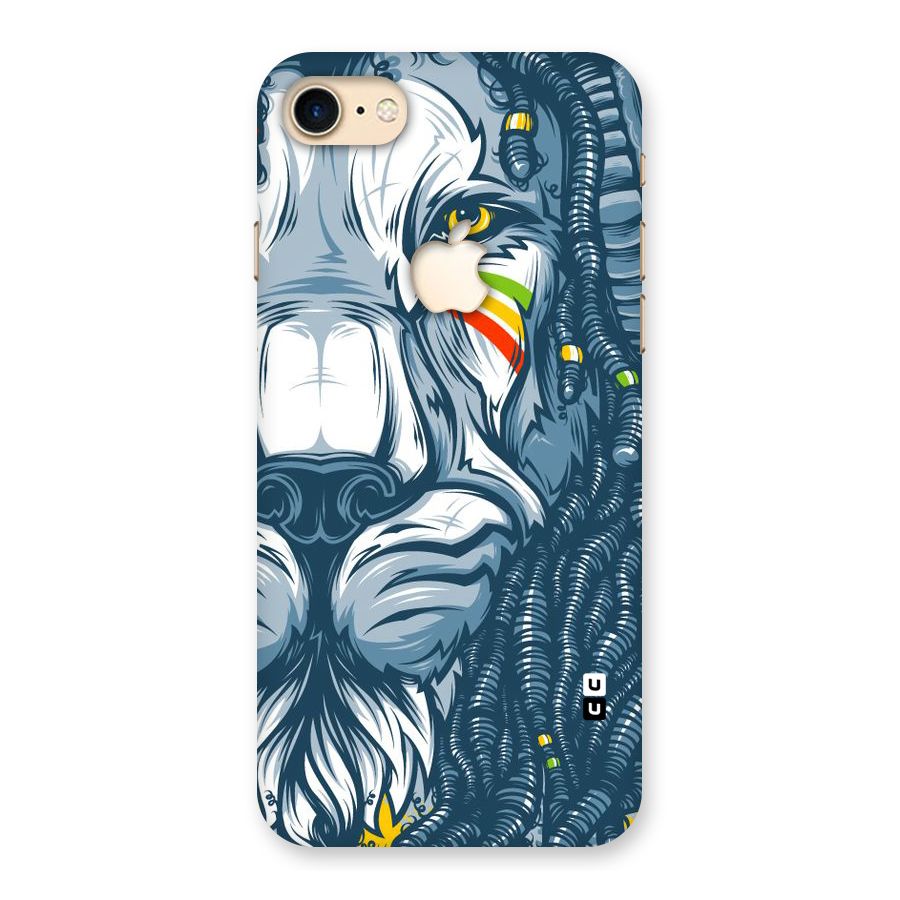 Lionic Face Back Case for iPhone 7 Apple Cut