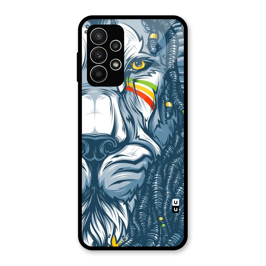 Lionic Face Glass Back Case for Galaxy A23