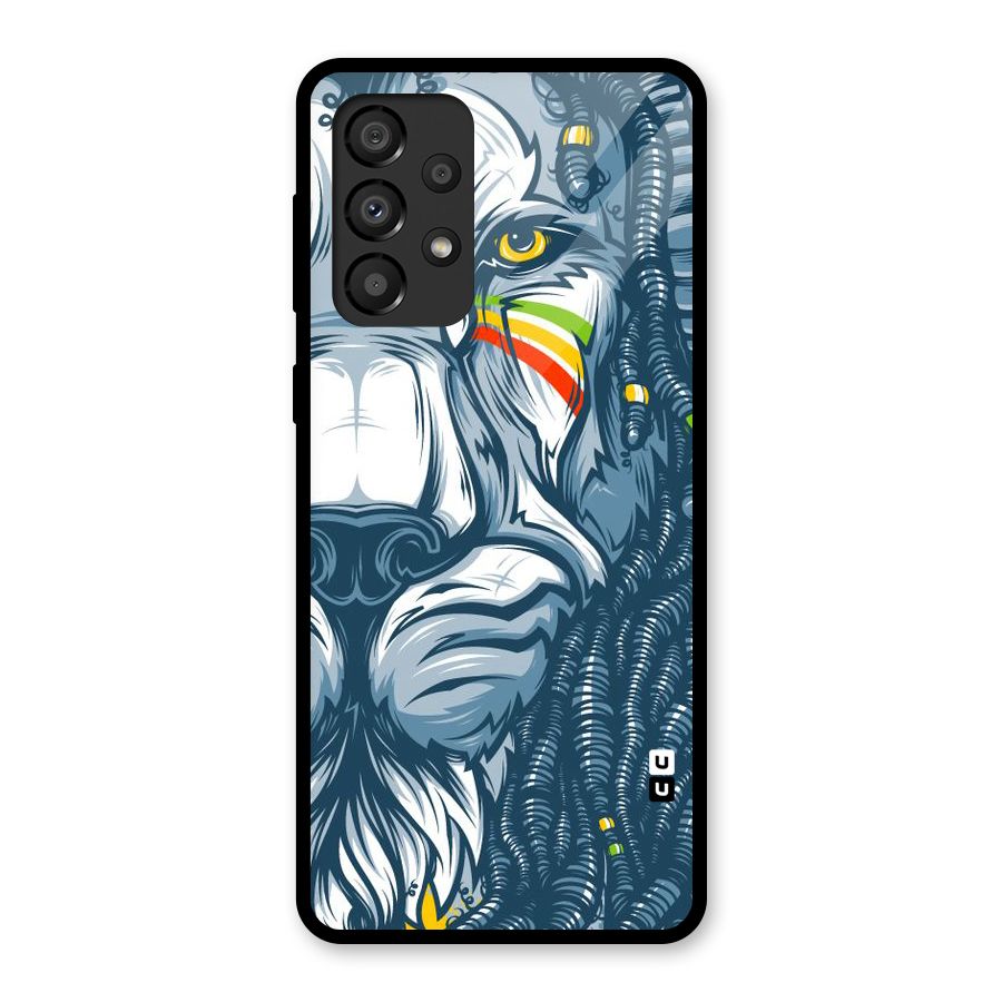 Lionic Face Glass Back Case for Galaxy A33 5G