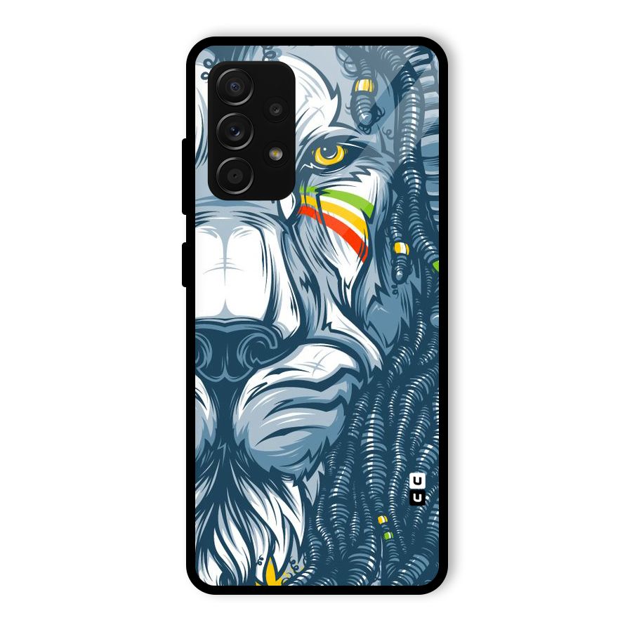 Lionic Face Glass Back Case for Galaxy A53 5G